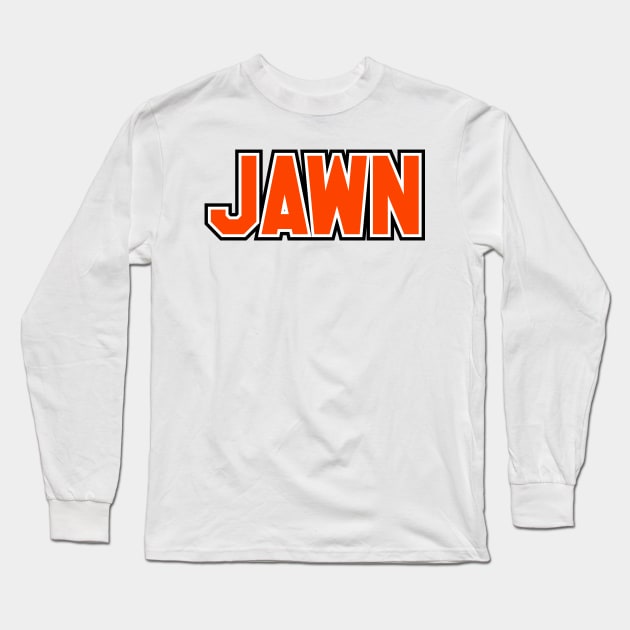 Jawn Philadelphia Hockey Sports Philly Long Sleeve T-Shirt by JRoseGraphics